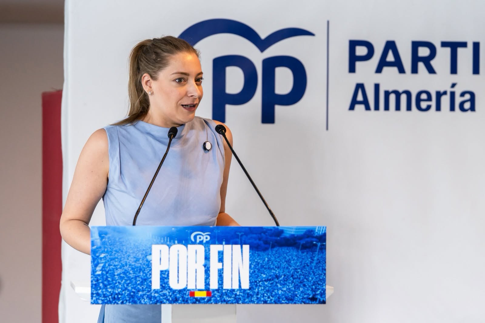 Ester Muñoz, portavoz del PP en el Congreso, en Almería